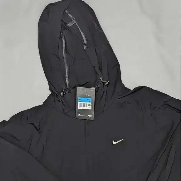 Nike Swift Men's Women’s Repel Packable Running Jacket Black Size M HQ0651-010 - Picture 4 of 8